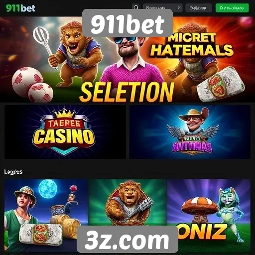 Análise da diversidade de jogos disponíveis no 911bet