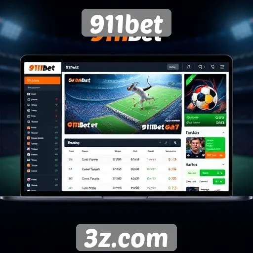 Interface e usabilidade do site 911bet
